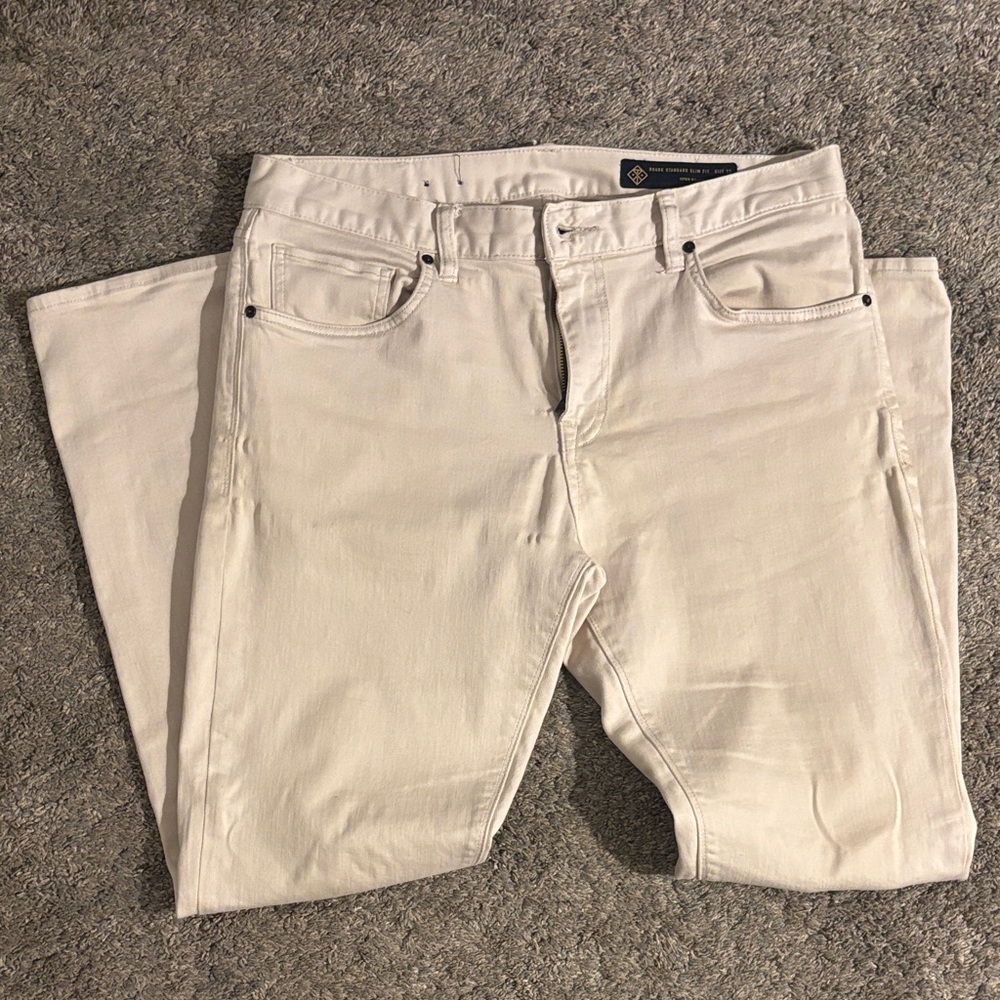 Roark Men's Light Tan Slim Jeans